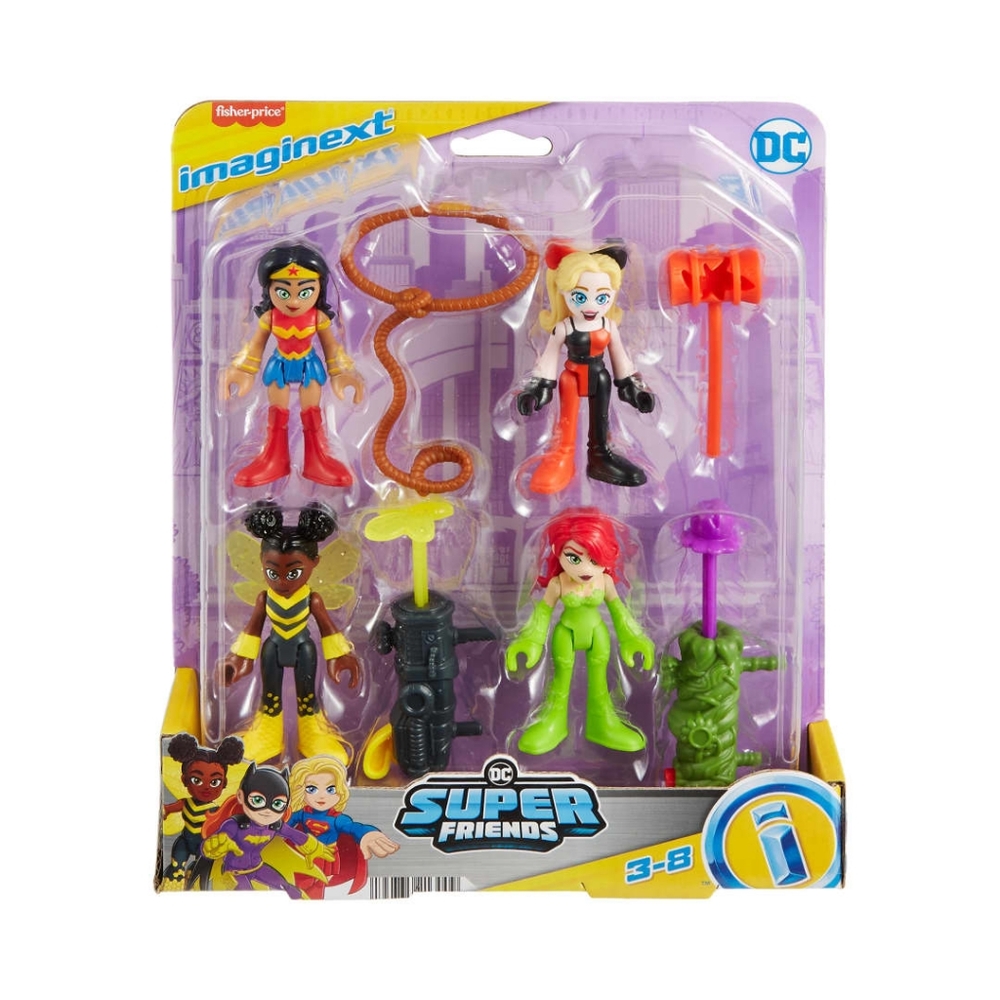 Fisher Price DC Super Friends Imaginext Wonder Woman, Harley Quinn, Poison Ivy